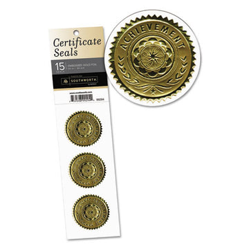 Southworth® Certificate Seals, 1.75" Dia., Gold, 3-sheet, 5 Sheets-pack freeshipping - TVN Wholesale
